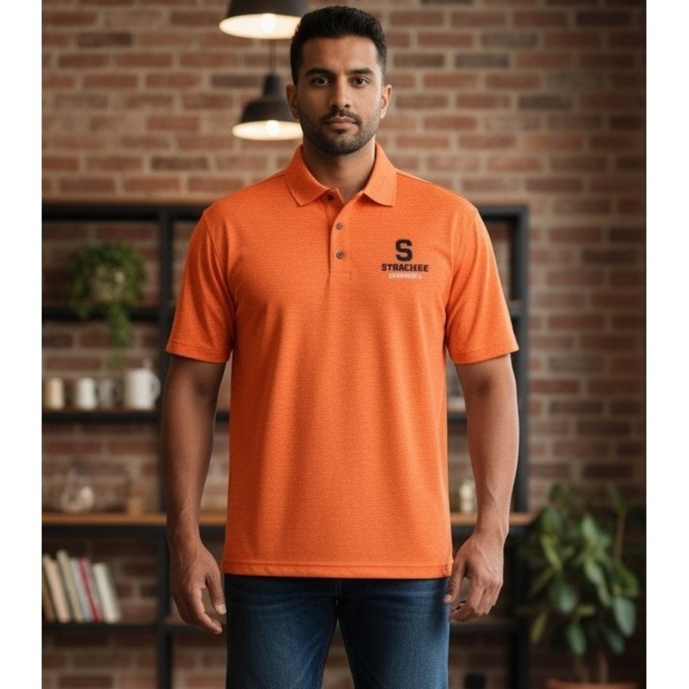 Syracuse Orange Polo Shirt Men's Size M Short Sleeve Golf Casual Preppy Athletic